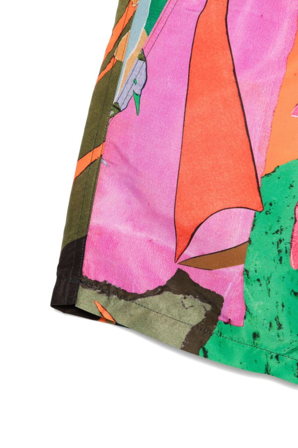 PAUL SMITH Printed Swim Shorts - Black / Multicolor