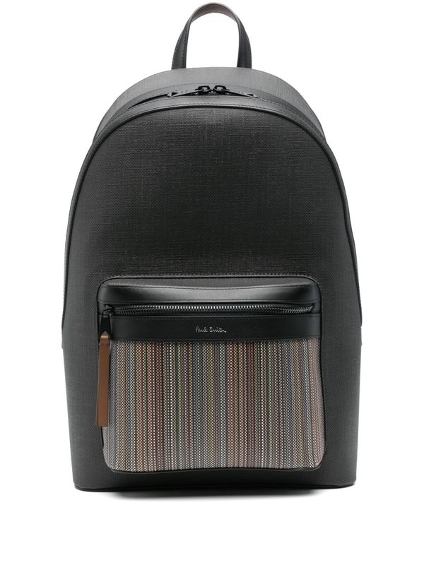 PAUL SMITH Signature Stripe Backpack - Black
