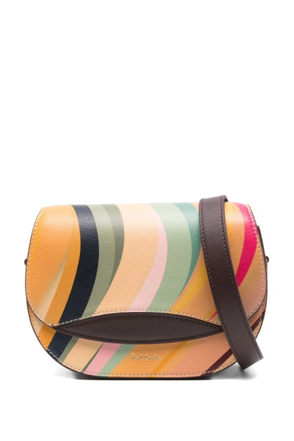 PAUL SMITH Leather Crossbody Bag - Brown / Multicolor