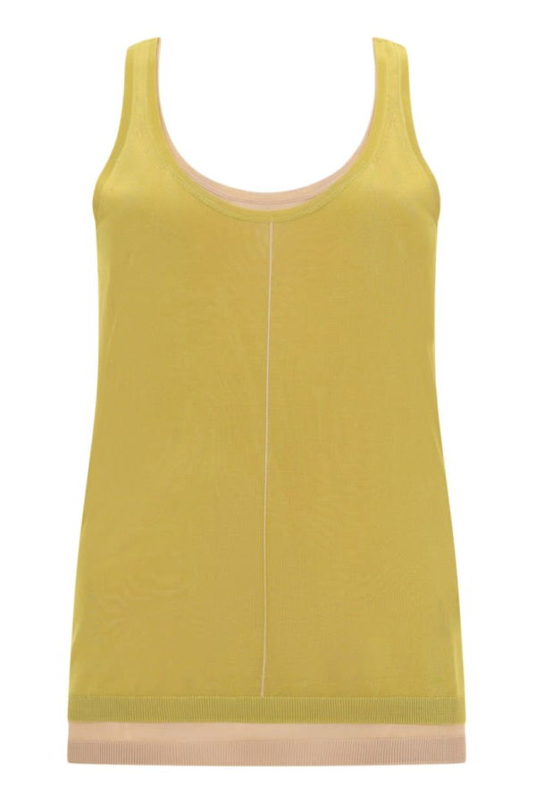 PAUL SMITH Rayon Tank Top - Yellow