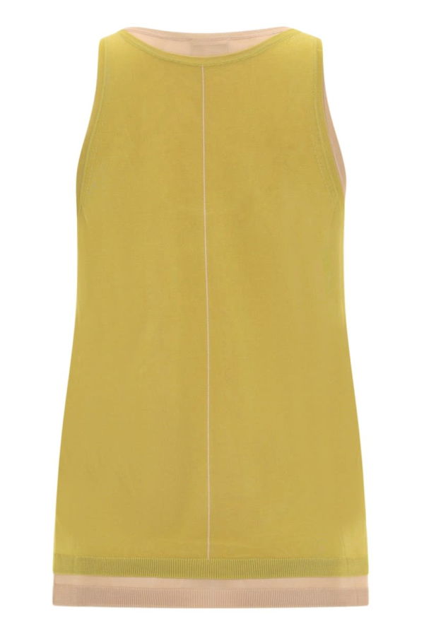 PAUL SMITH Rayon Tank Top - Yellow