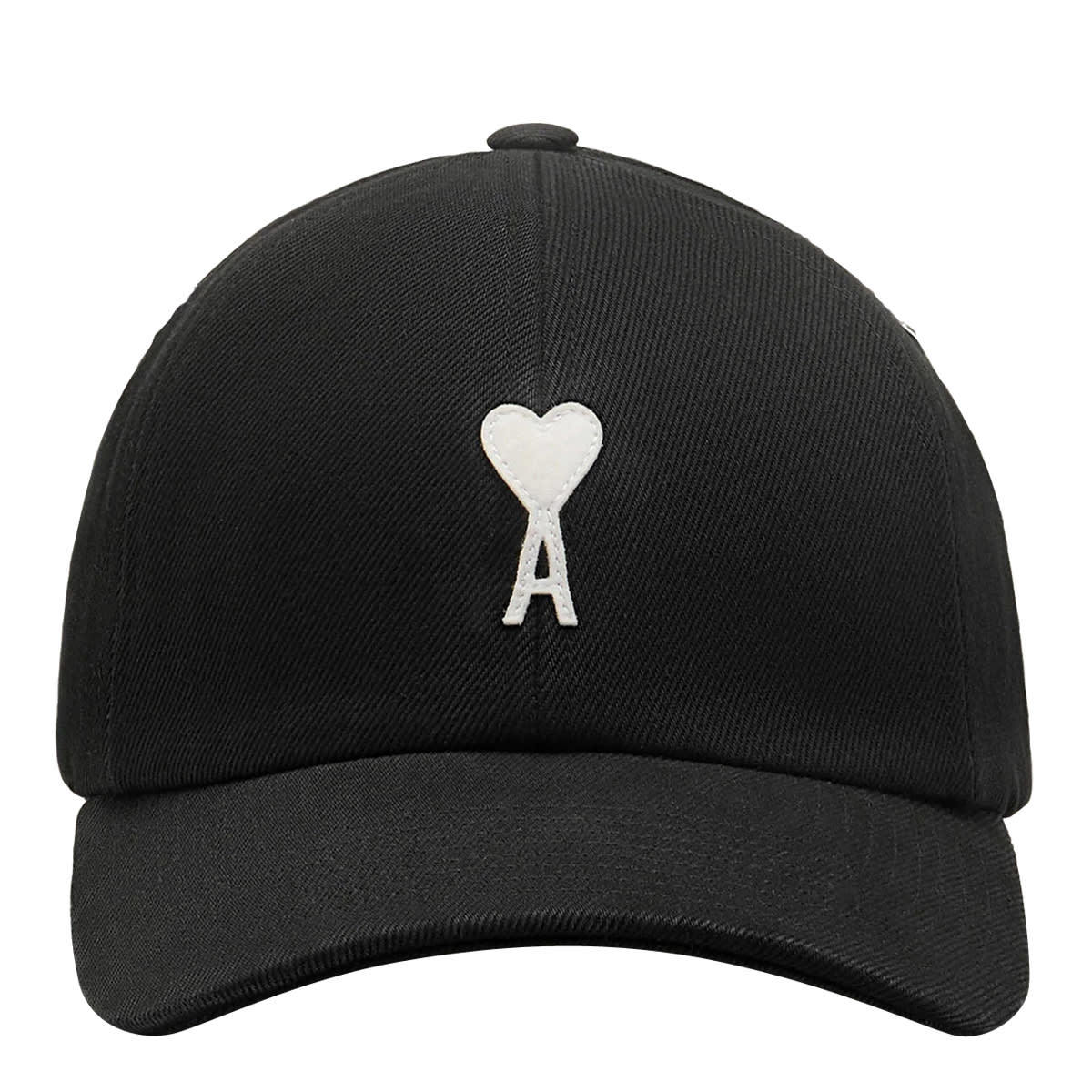 Ami Alexandre Mattiussi Ami de Coeur Baseball Cap - Black - Image 1 of 3