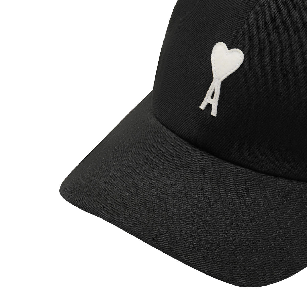Ami Alexandre Mattiussi Ami de Coeur Baseball Cap - Black - Image 3 of 3