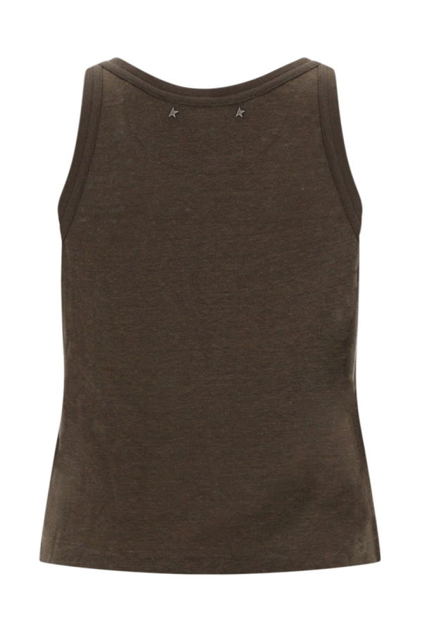 Golden Goose Linen Camisole Top - Brown