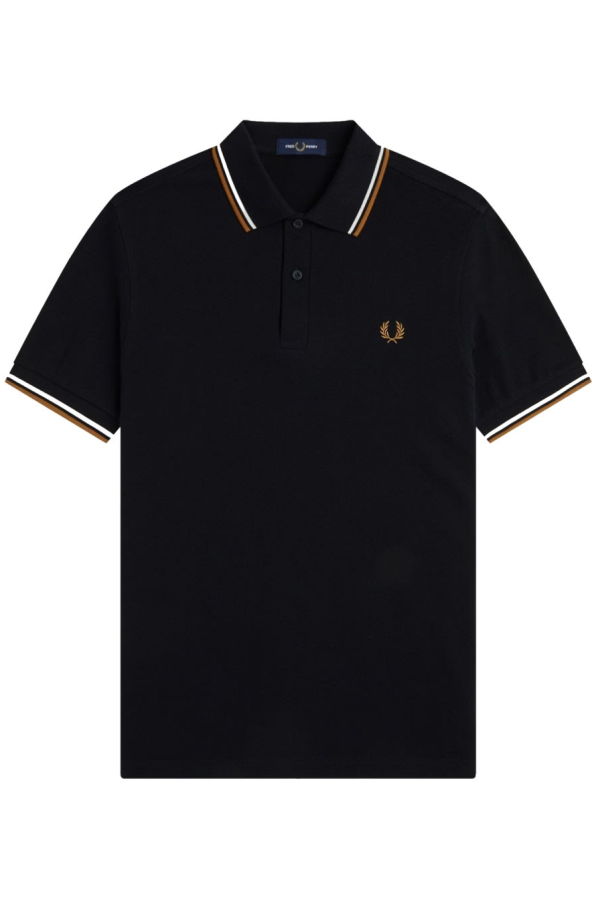 Fred Perry Polo With Logo Polo Shirt - Black
