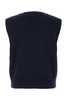 Ami Alexandre Mattiussi Wool Blend Vest - Navy Blue - Thumbnail 2