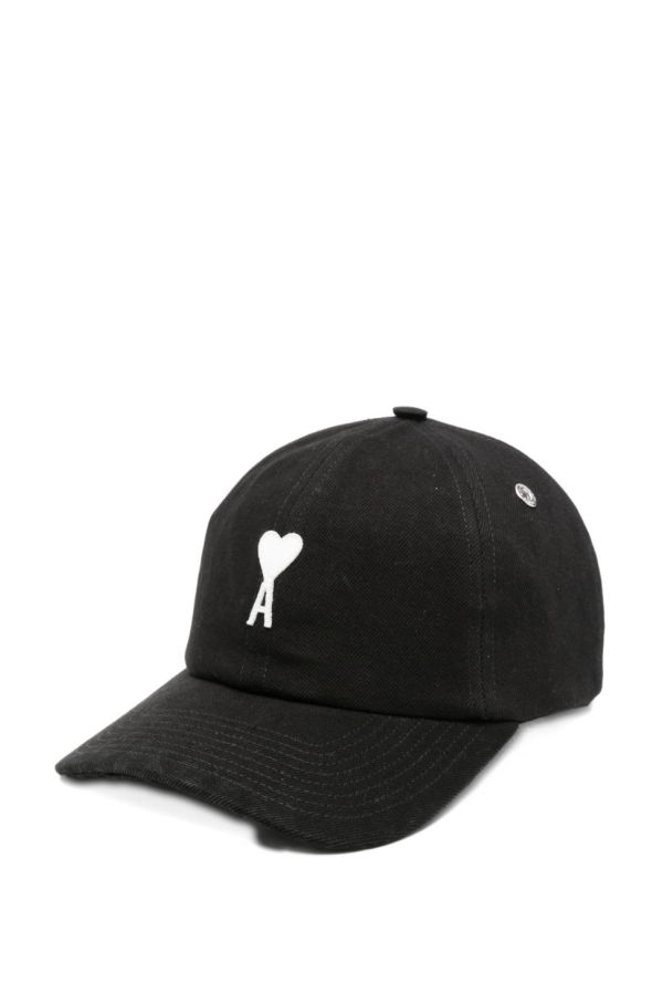 Ami Alexandre Mattiussi Ami De Coeur Baseball Cap - Black