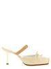MM6 Maison Margiela Square Toe Mules - Beige - Thumbnail 1