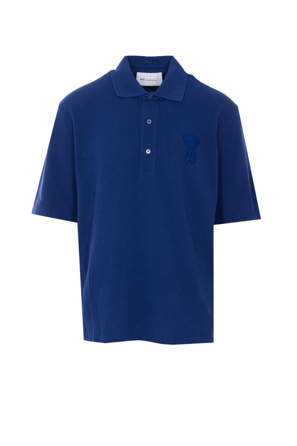 Ami Alexandre Mattiussi ADC Logo Polo Shirt - Blue