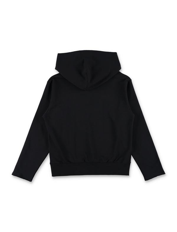 KIDS MM6 Maison Margiela Zip Hoodie - Black