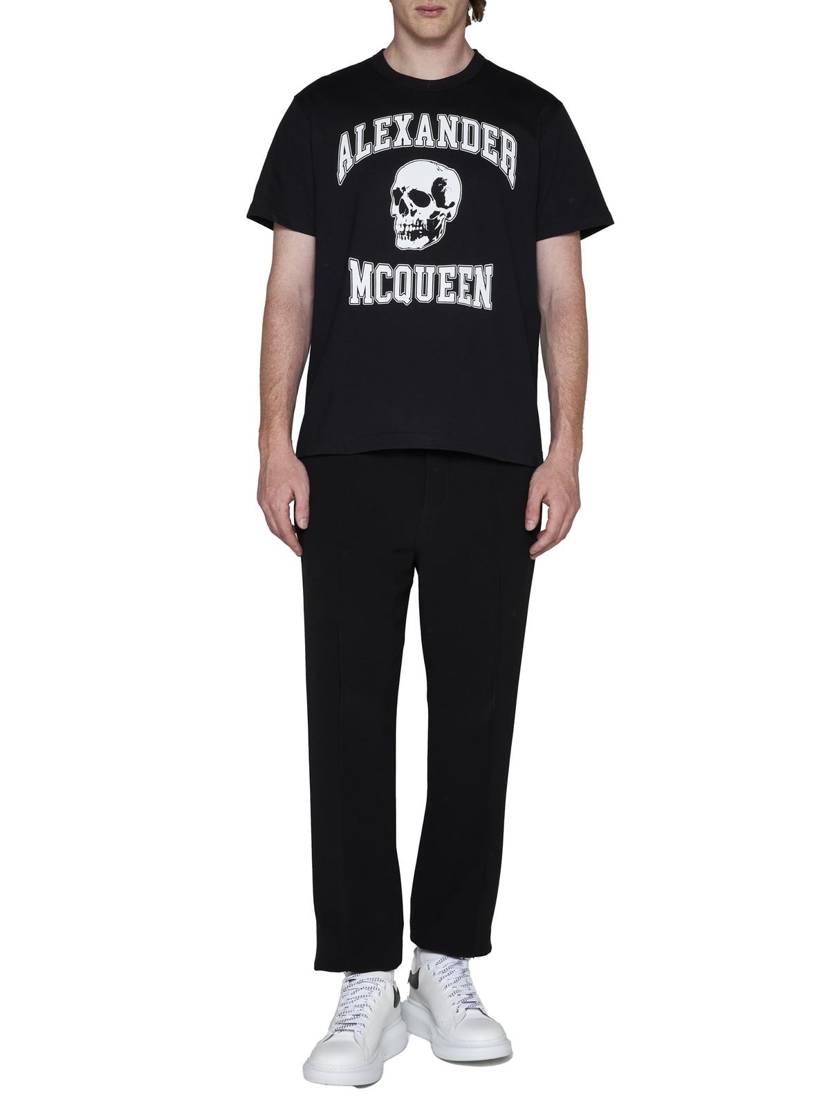 Alexander McQueen Varsity T-shirt - Black/White - Image 2 of 5