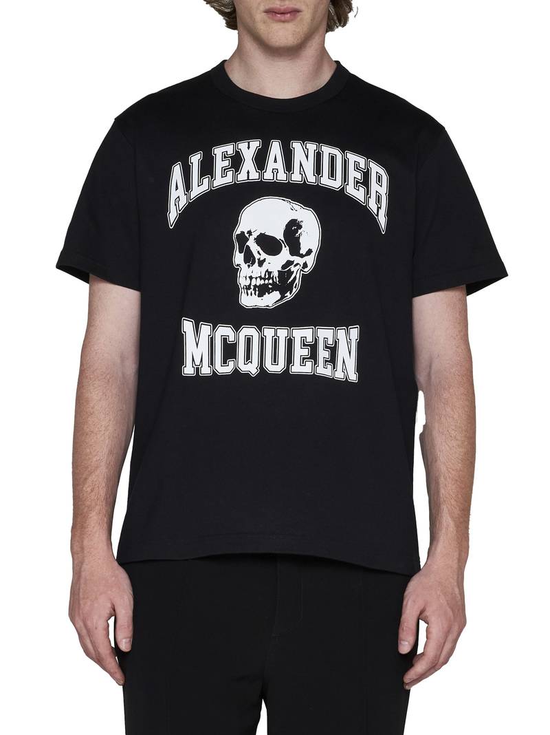Alexander McQueen Varsity T-shirt - Black/White