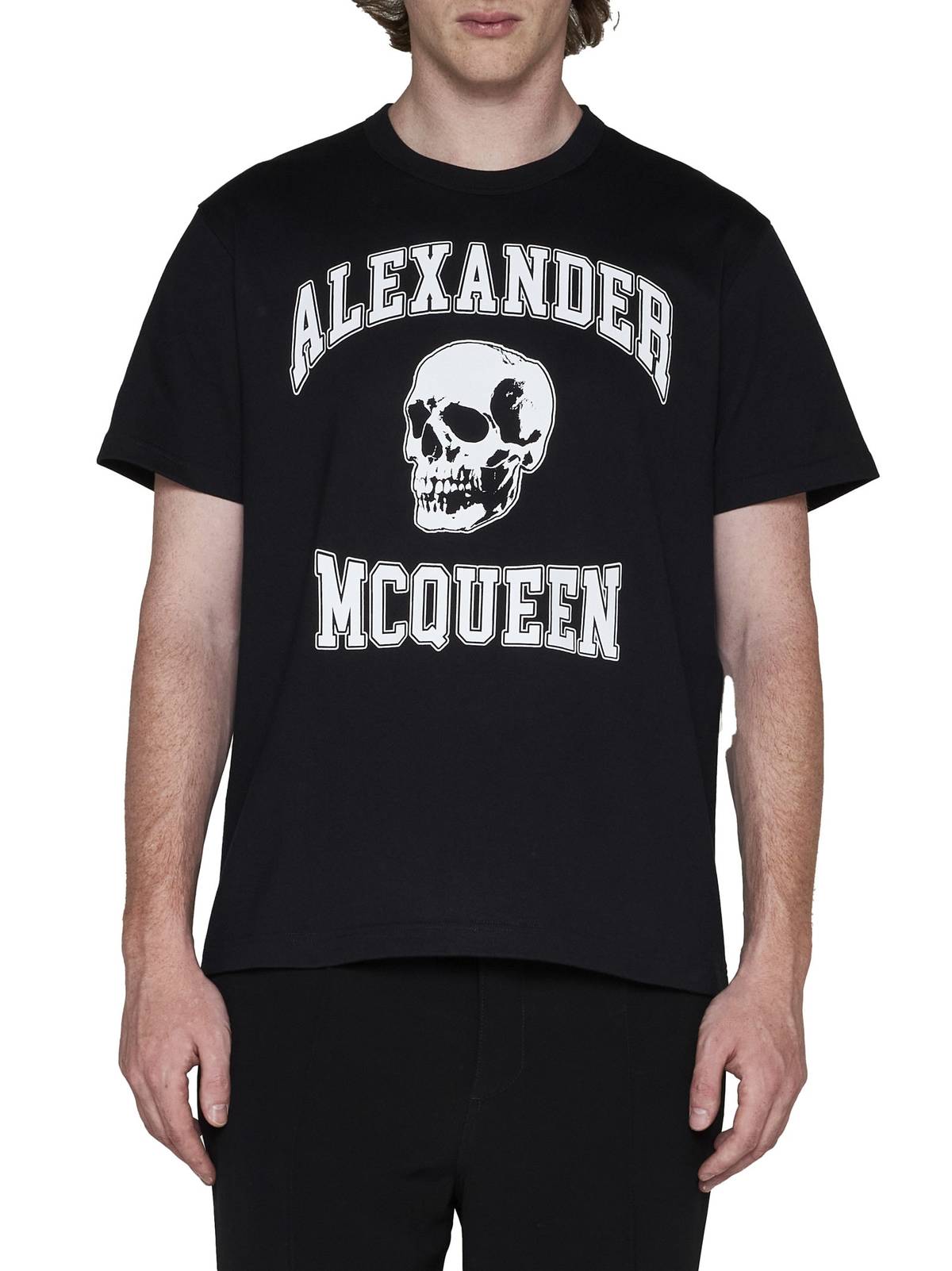 Alexander McQueen Varsity T-shirt - Black/White - Image 3 of 5