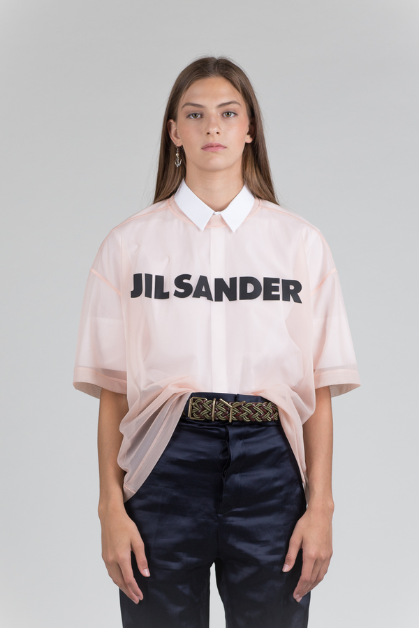 Jil Sander Pink Logo T-Shirt - Light Pink | Garmentory
