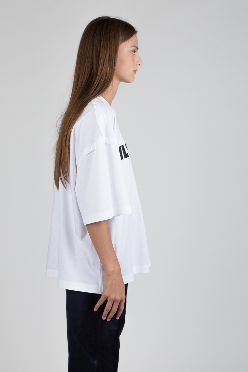 Tシャツ・カットソー Jil Sander Oversized Logo T-Shirt - White Jil Sander Oversized Logo T-Shirt - White | Garmentory