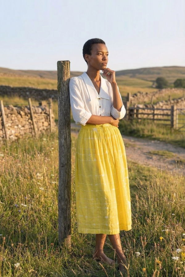 World of Crow Antique Vintage Blouse - White