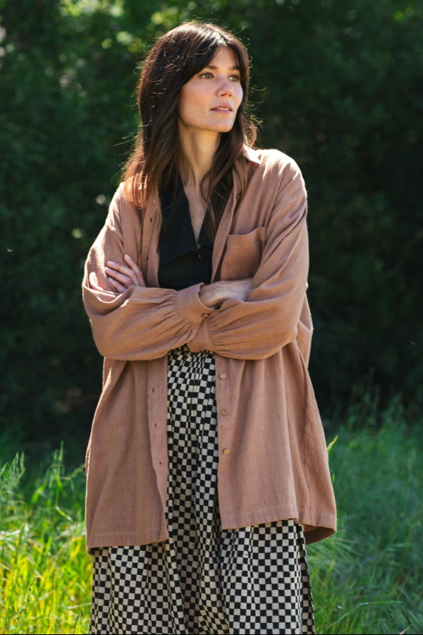 World of Crow Artist Smock - Brown