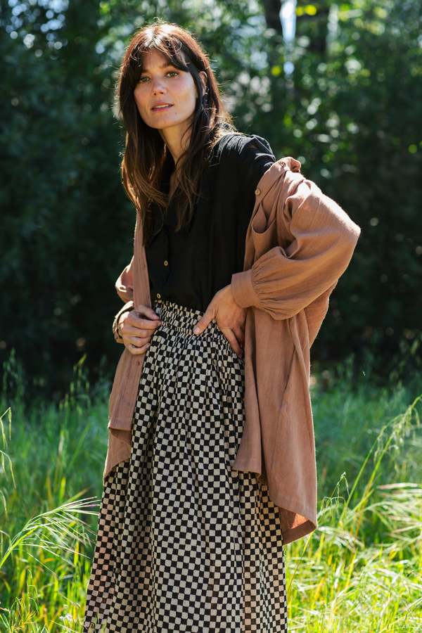 World of Crow Artist Smock - Brown