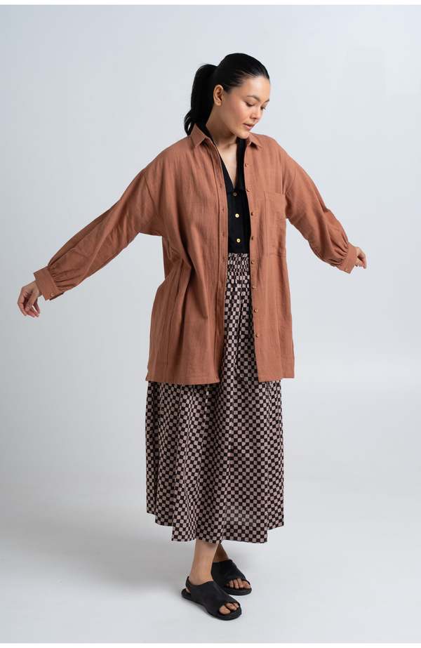 World of Crow Artist Smock - Brown