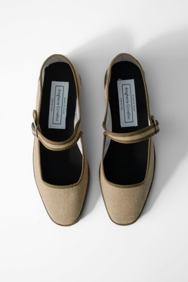 Drogheria Crivellini Square Toe Mary Jane Flats
