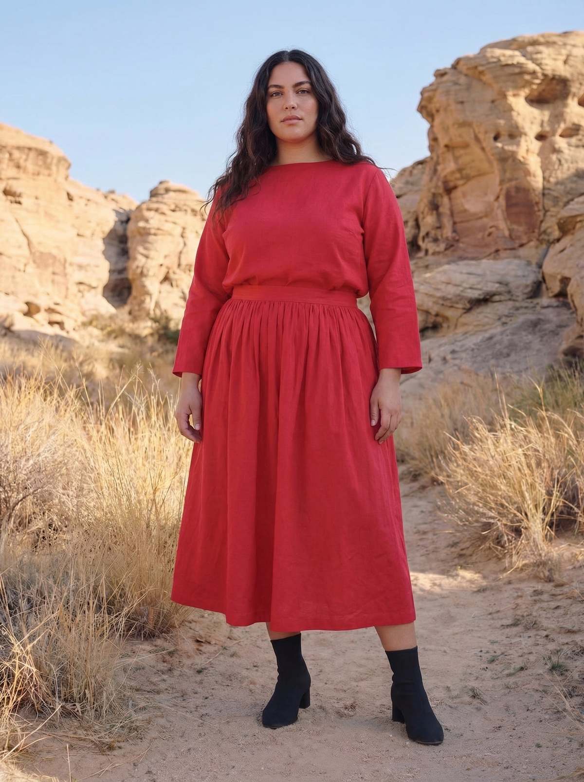 World of Crow Ruby Ruffle Gather Skirt - Image 1 of 4