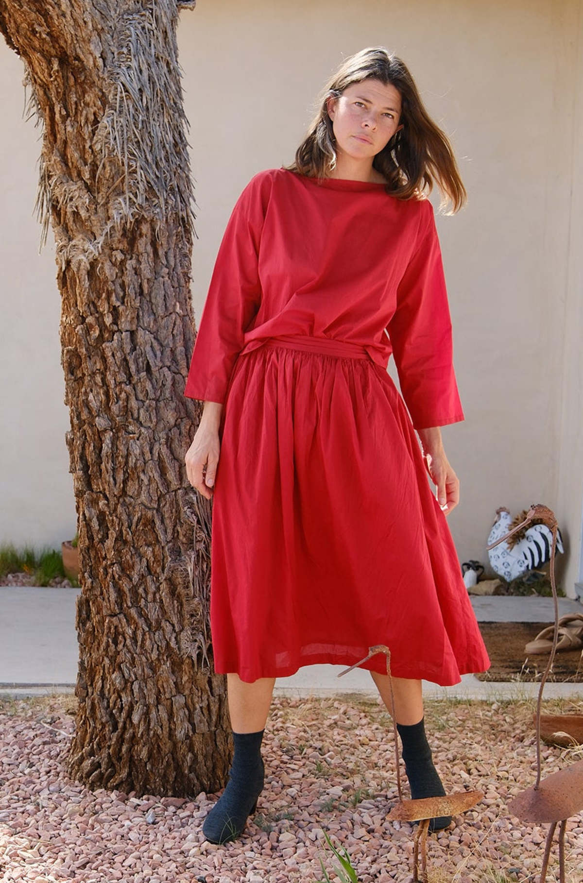 World of Crow Ruby Ruffle Gather Skirt - Image 3 of 4