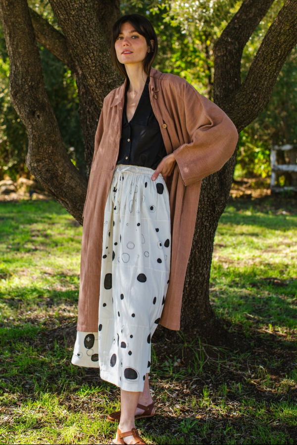 World of Crow Duster jacket - Brown