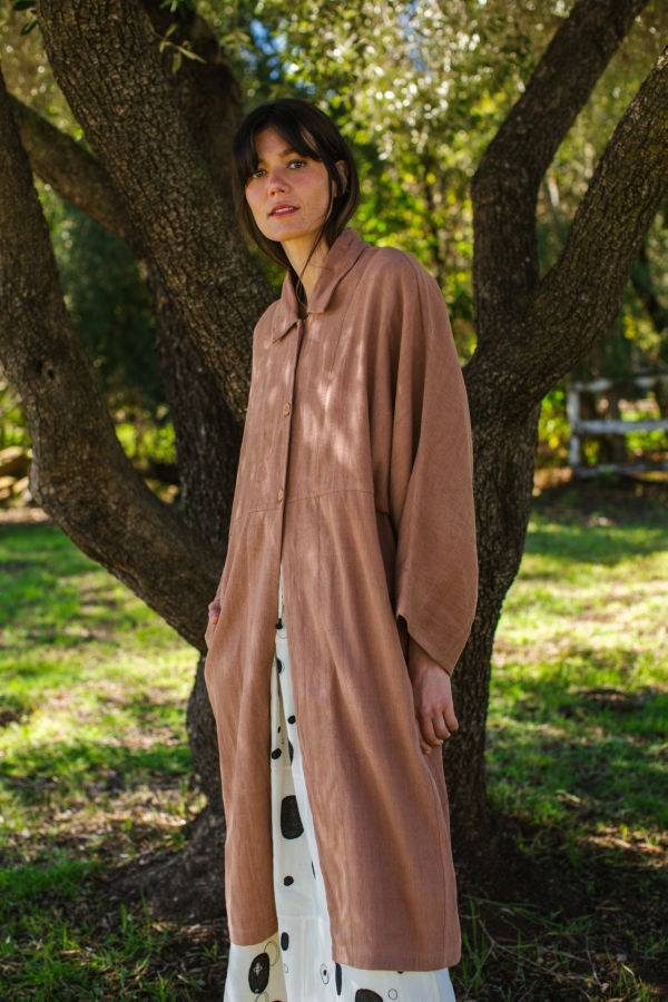 World of Crow Duster jacket - Brown