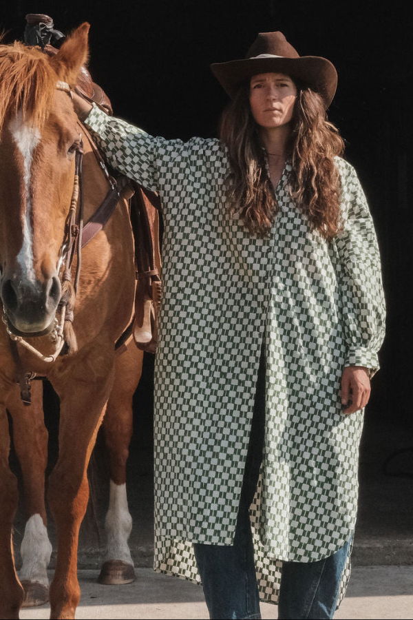 World of Crow Matrix Shirt Dress