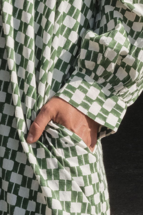 World of Crow Matrix Shirt Dress