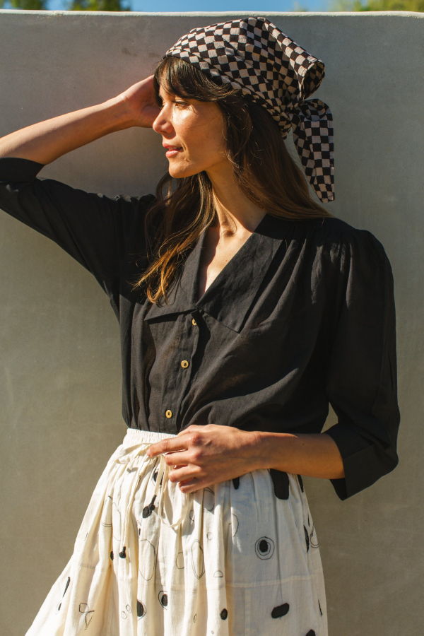 EK X Crow Mulholland Retro Shirt - Black