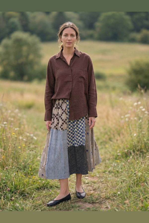 World of Crow Echo Park Patchwork Skirt