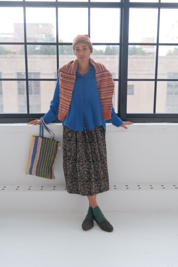 World of Crow Beverly Blue Shirt