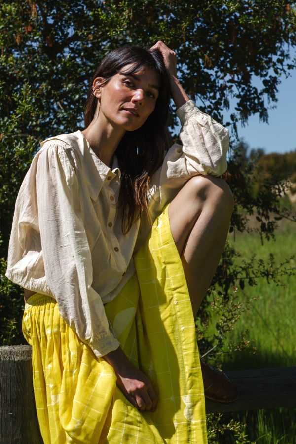 World of Crow Vintage Bertha Blouse - Off White