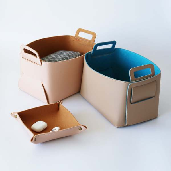 Zora Botanica LLC Felt-Lined Storage Basket