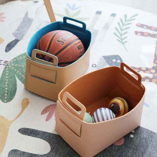 Zora Botanica LLC Felt-Lined Storage Basket