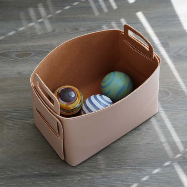 Zora Botanica LLC Felt-Lined Storage Basket