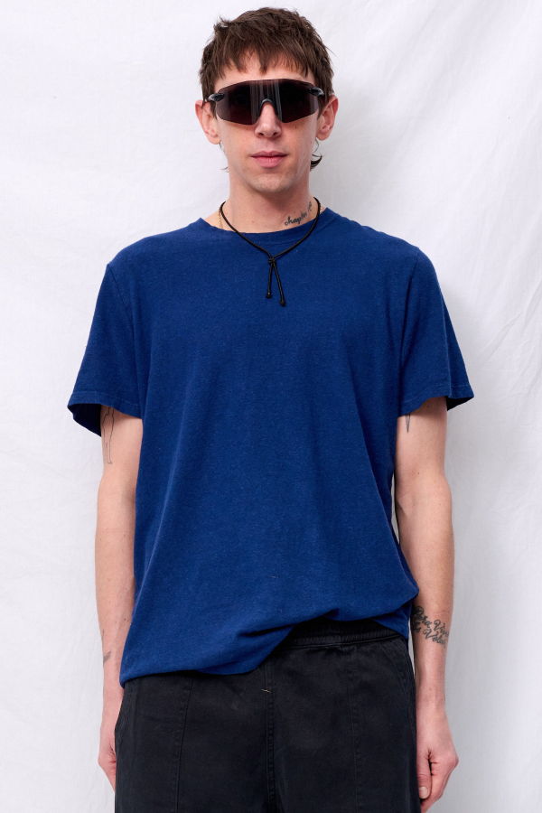 Jungmaven Deep Indigo Hemp Baja Tee