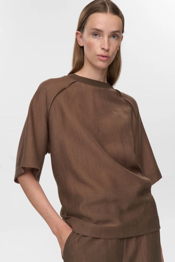 Minimum Kaia SS Blouse - Fossil