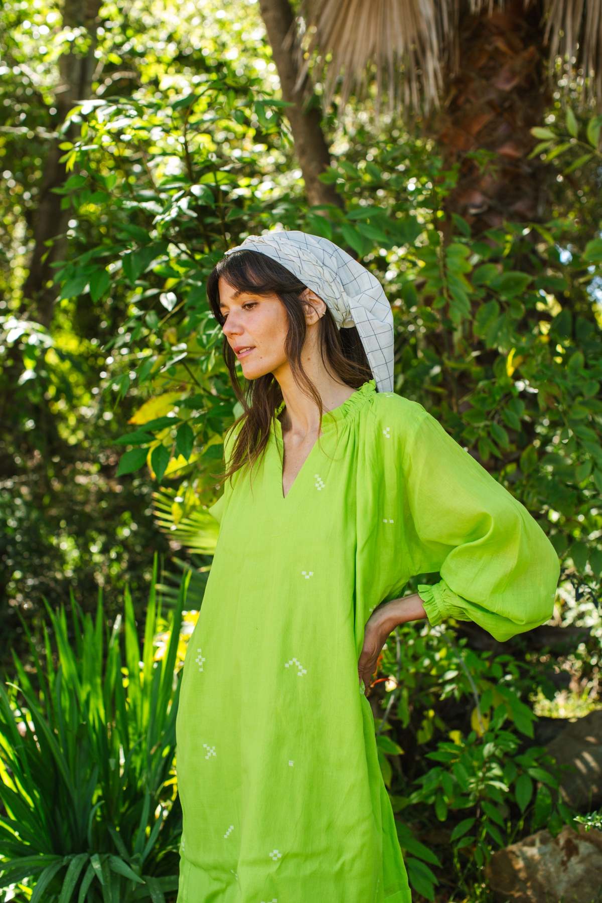 World of Crow Easy Bandana - Check - Image 2 of 3