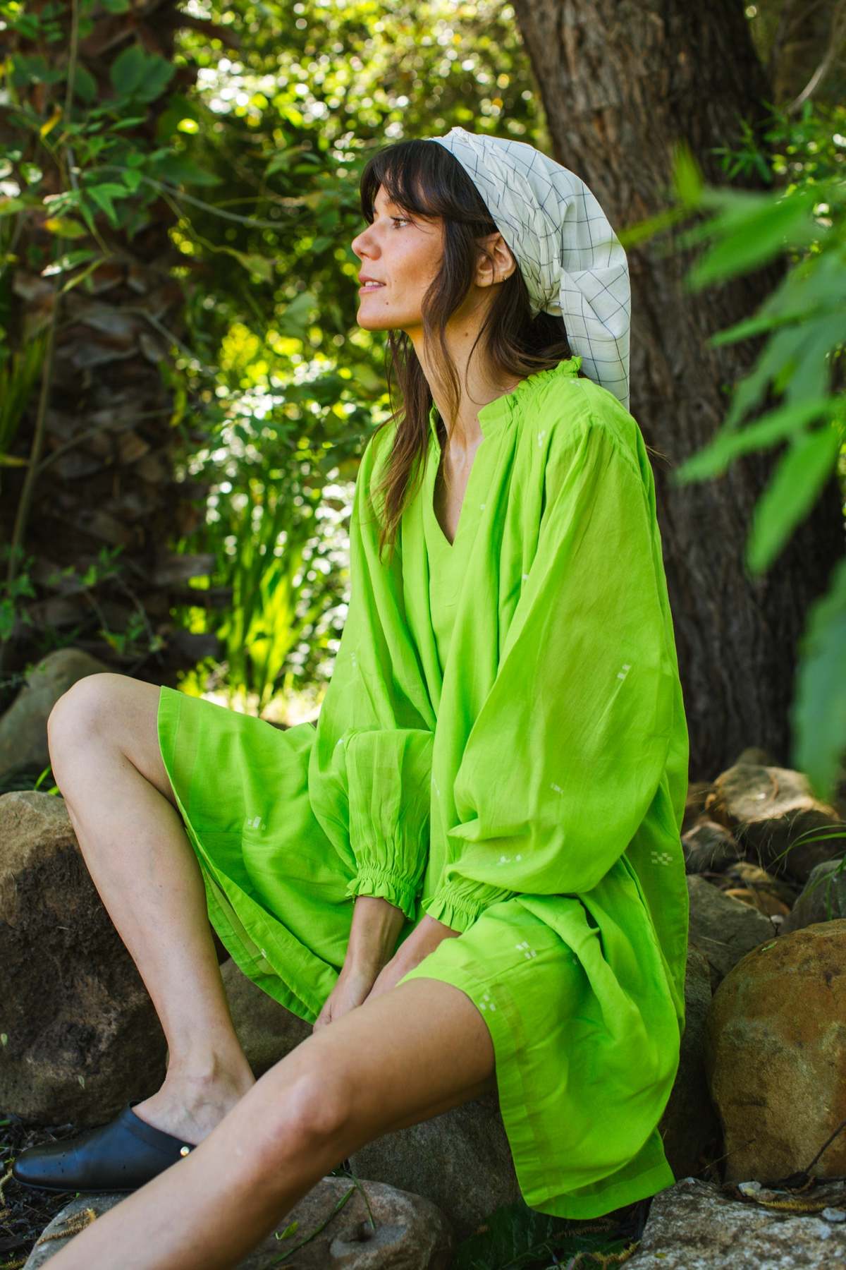 World of Crow Easy Bandana - Check - Image 3 of 3