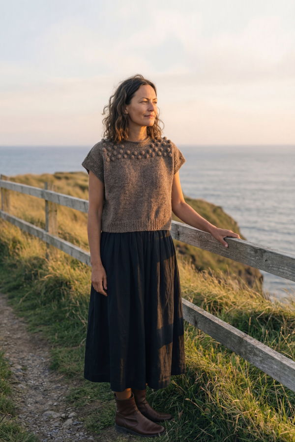 World of Crow Knotted Sweater - Mocha