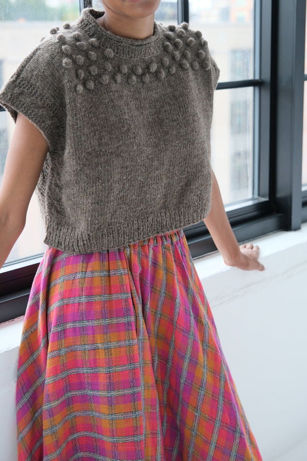 World of Crow Knotted Sweater - Mocha