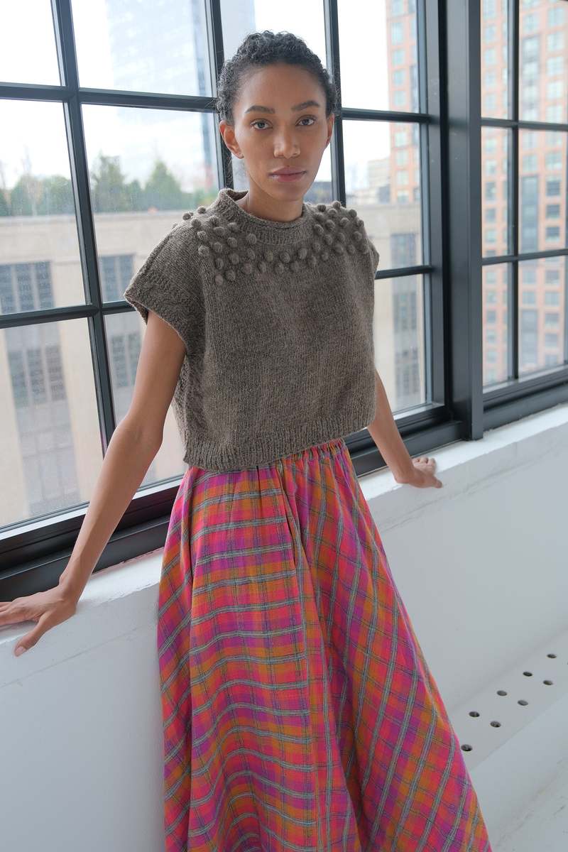 World of Crow Knotted Sweater - Mocha