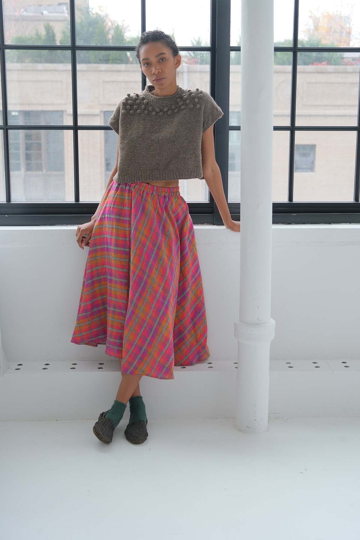 World of Crow Knotted Sweater - Mocha - Image 4 of 6