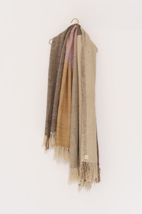 World of Crow Mingle Wool Throw