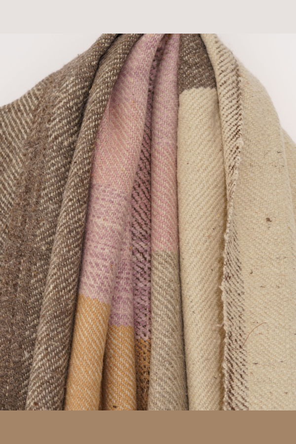 World of Crow Mingle Wool Throw