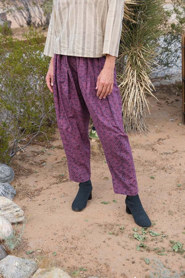 World of Crow Plum Prism Pants