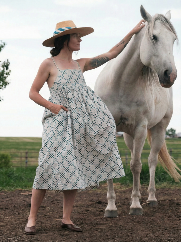 World of Crow Daisys Block Dress