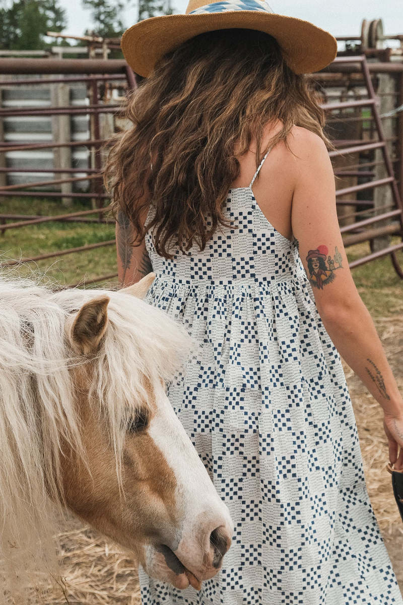 World of Crow Daisys Block Dress